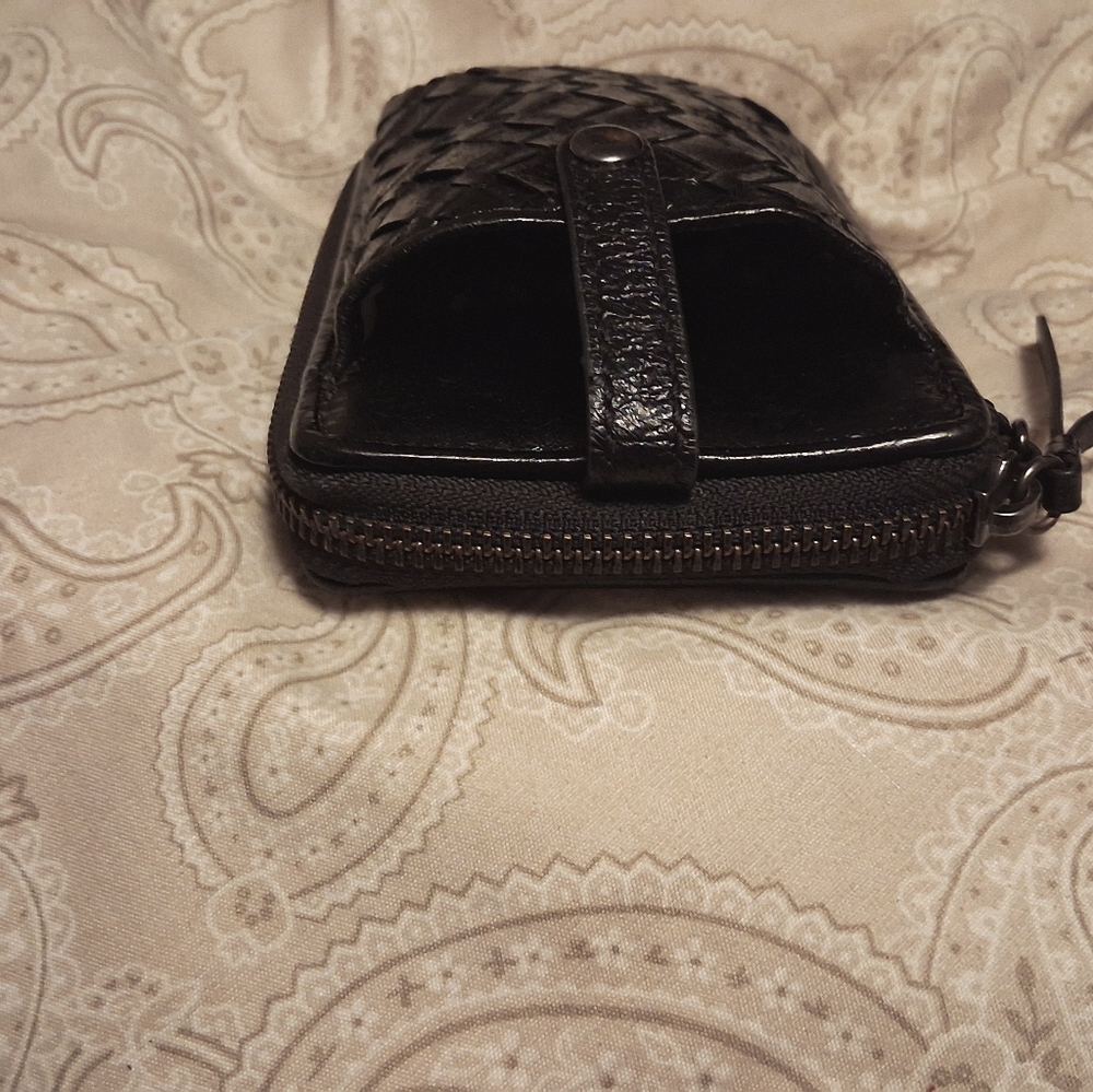 Elliott Lucca Black Woven Clutch
